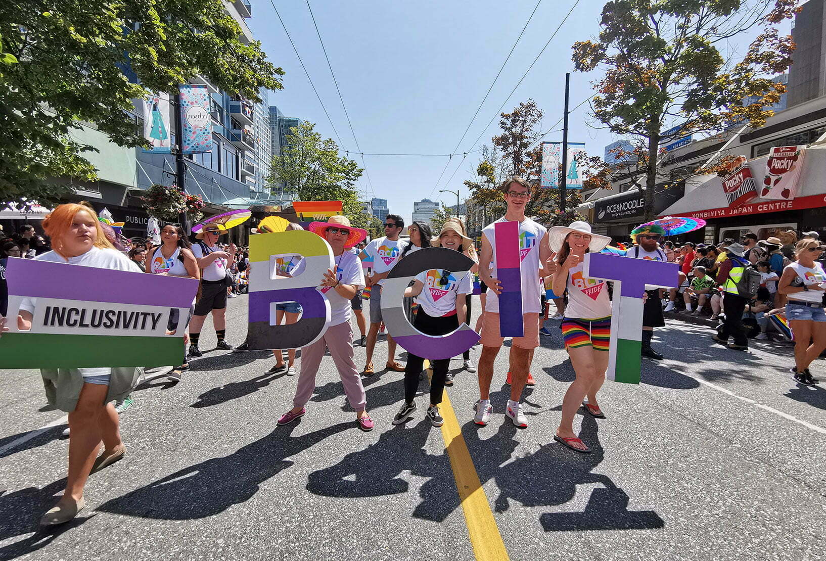 bcit members at pride parade